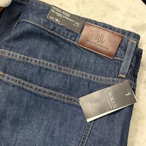 Ralph Lauren Women's Relaxed Straight Jeans - Dark Blue